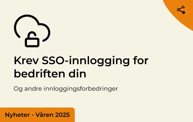 Krev SSO-innlogging for bedriften din